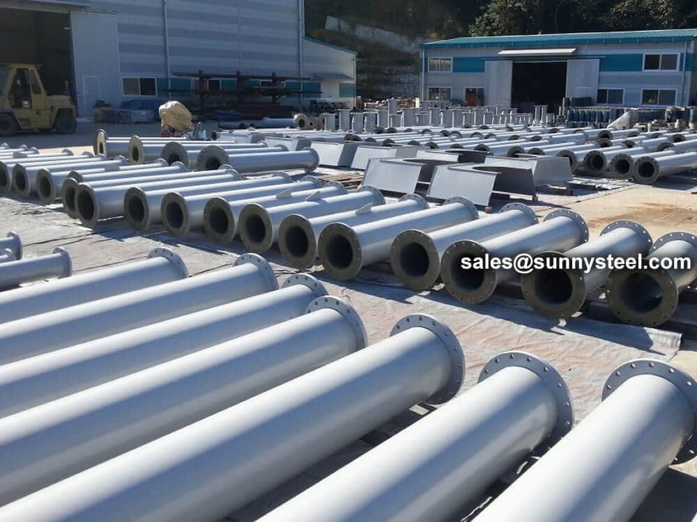 Cast Basalt Line Steel Straight Pipe