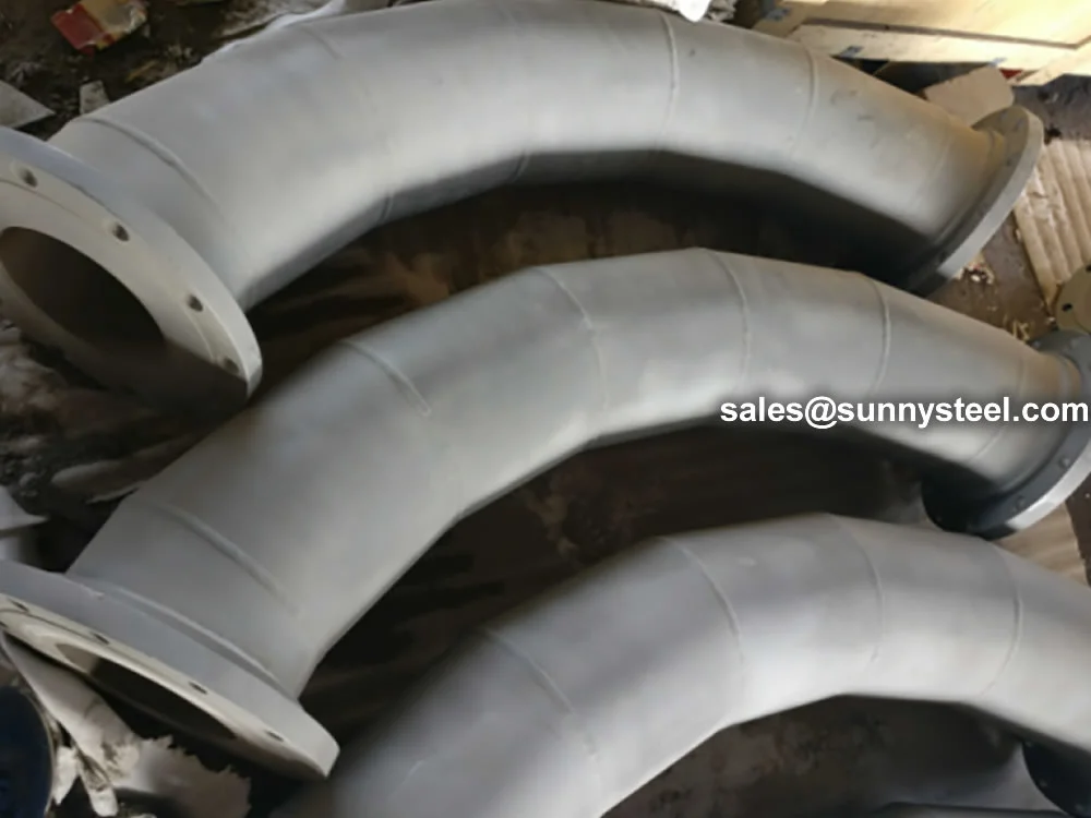 90° Cast Basalt Lined Elbow