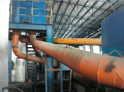 Cast basalt composite pipes used for years