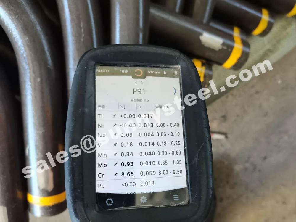 T91 seamless pipe bending