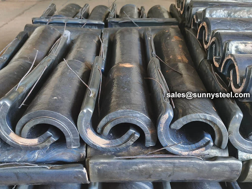 Cast Basalt Half‑Pipe