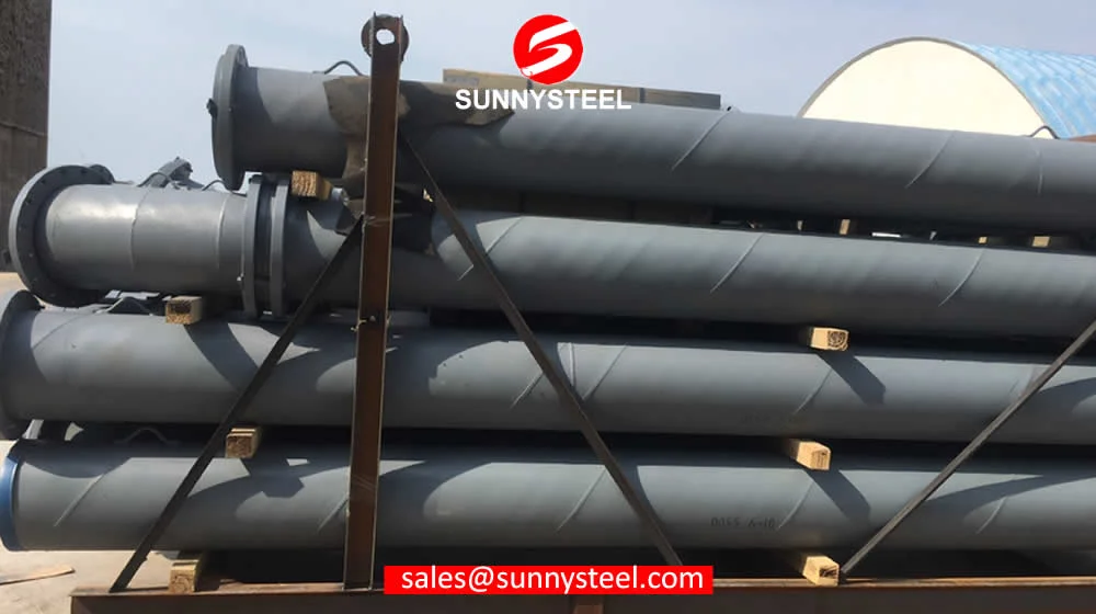 Lined steel pipe