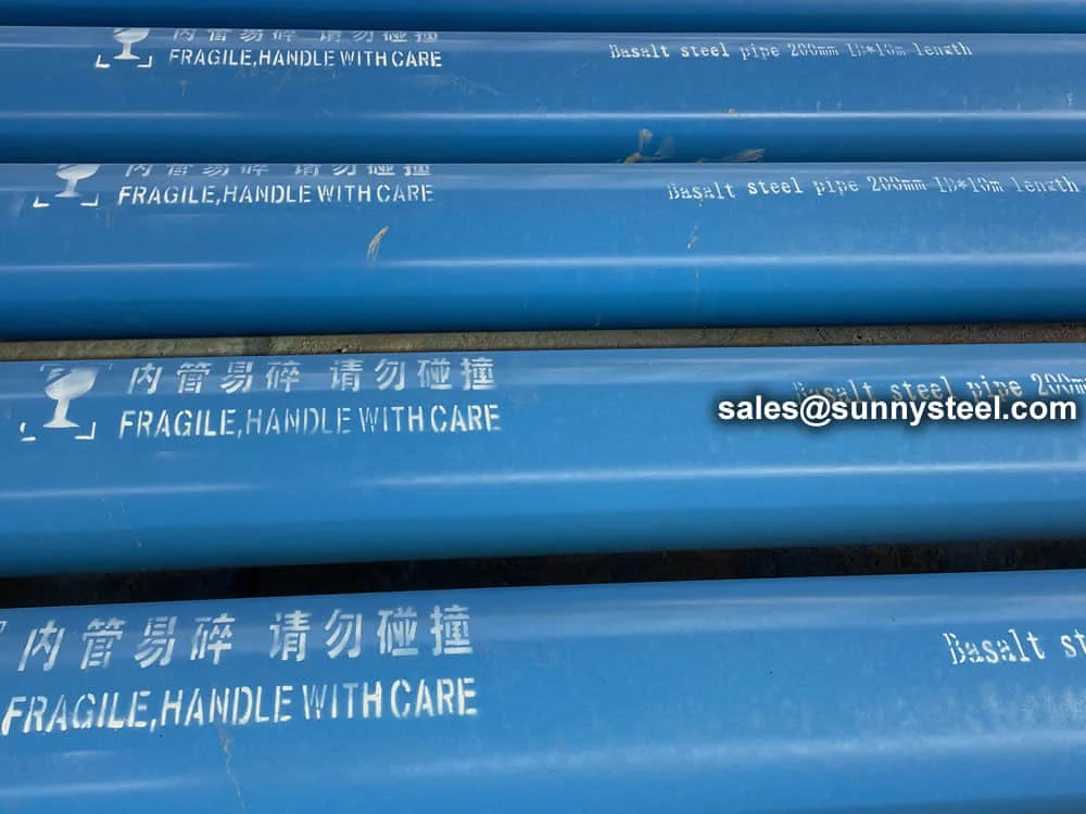 Cast Basalt Straight Pipe