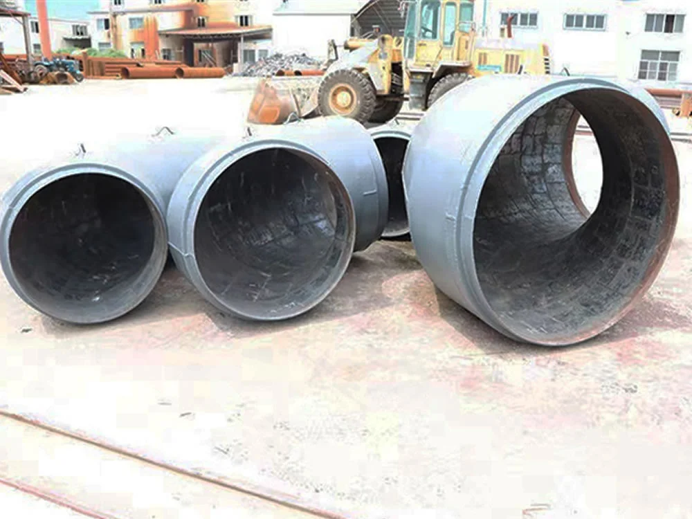 Cast Basalt Tile Lined Elbows