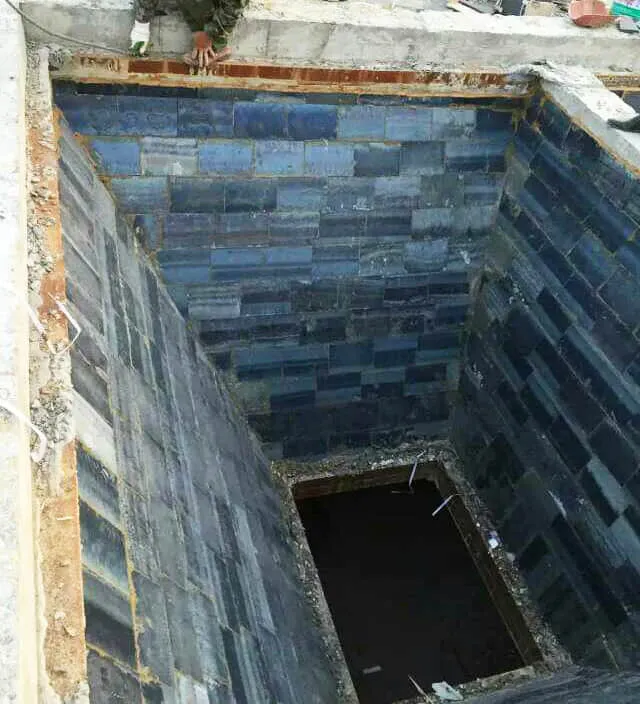 Industrial application of basalt tiles