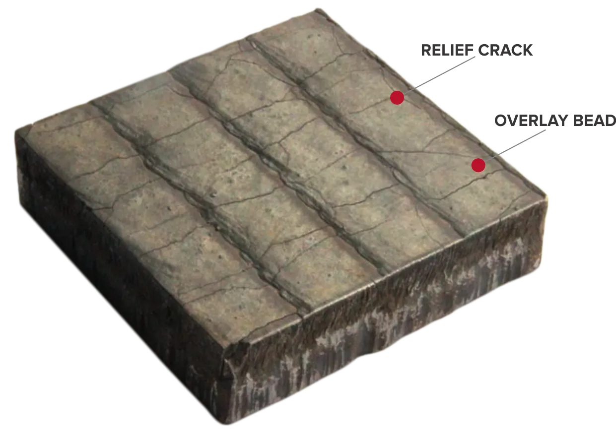 Design of chromium carbide overlay wear plate