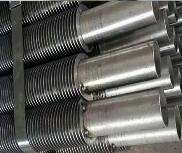 Elliptical round fin tube