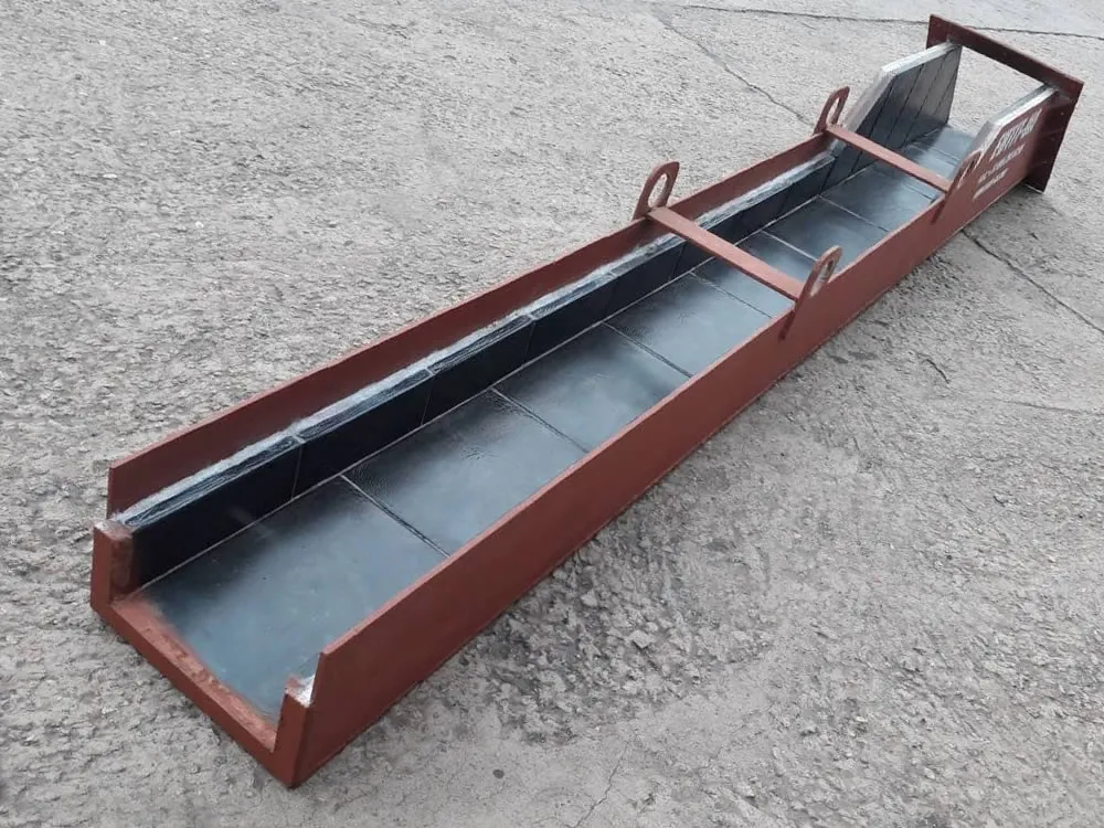 Steel-Lined Composite Cast Basalt Chute