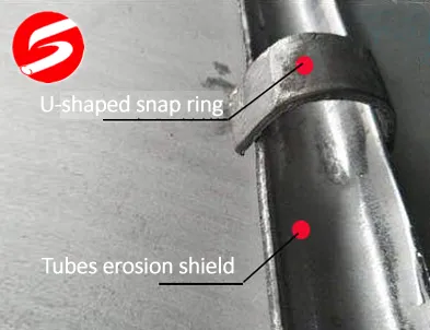 U-Shaped Snap Ring for Boiler Tube Shields