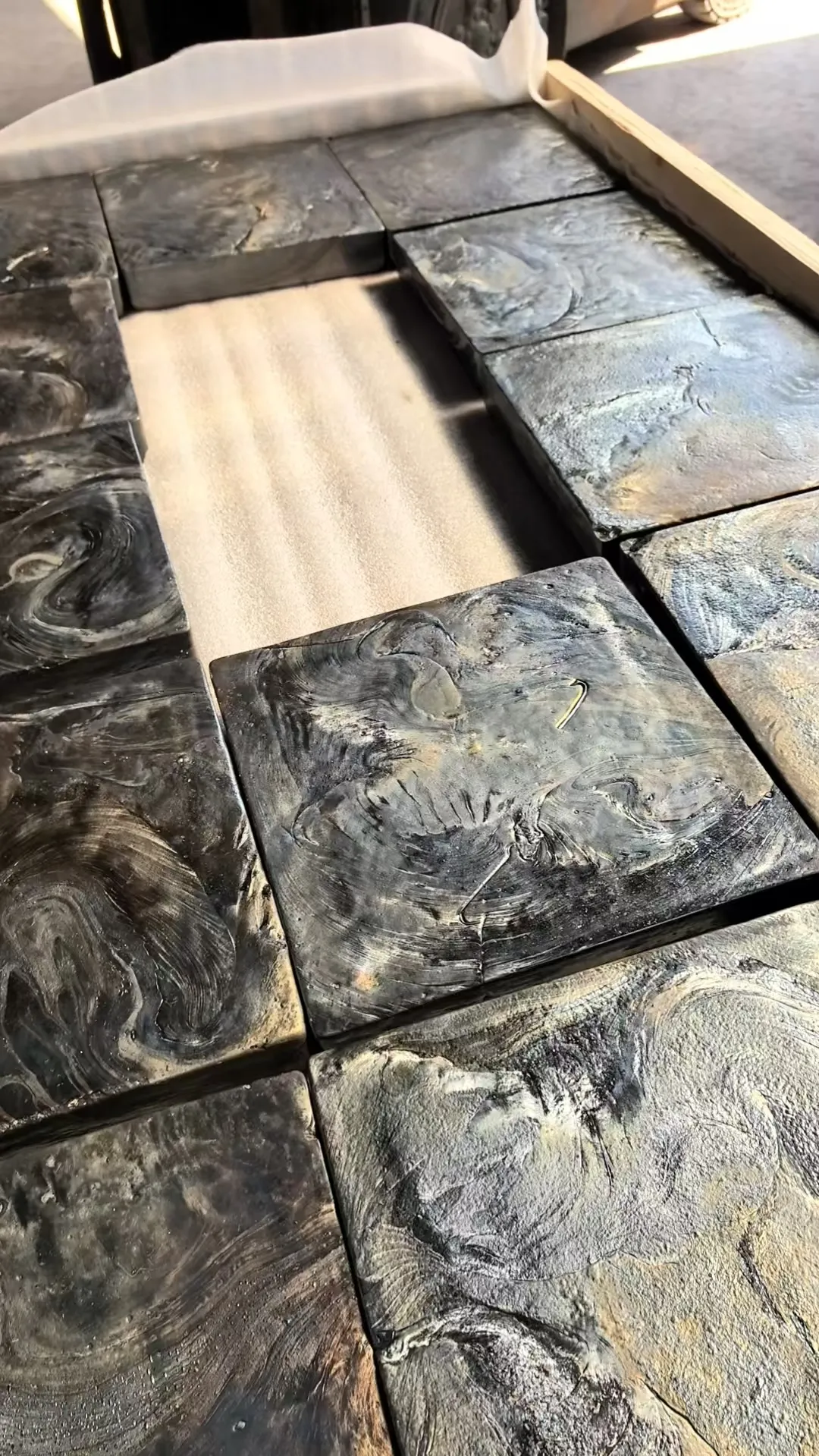 Inspection cast basalt tiles 2