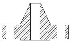Reducing weld neck flange