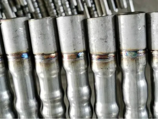 Stainless steel corrugated tube showing its unique wave structure