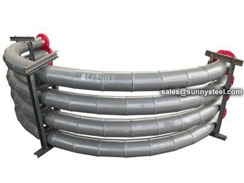 Steel Bend 180° with Ceramic Lining