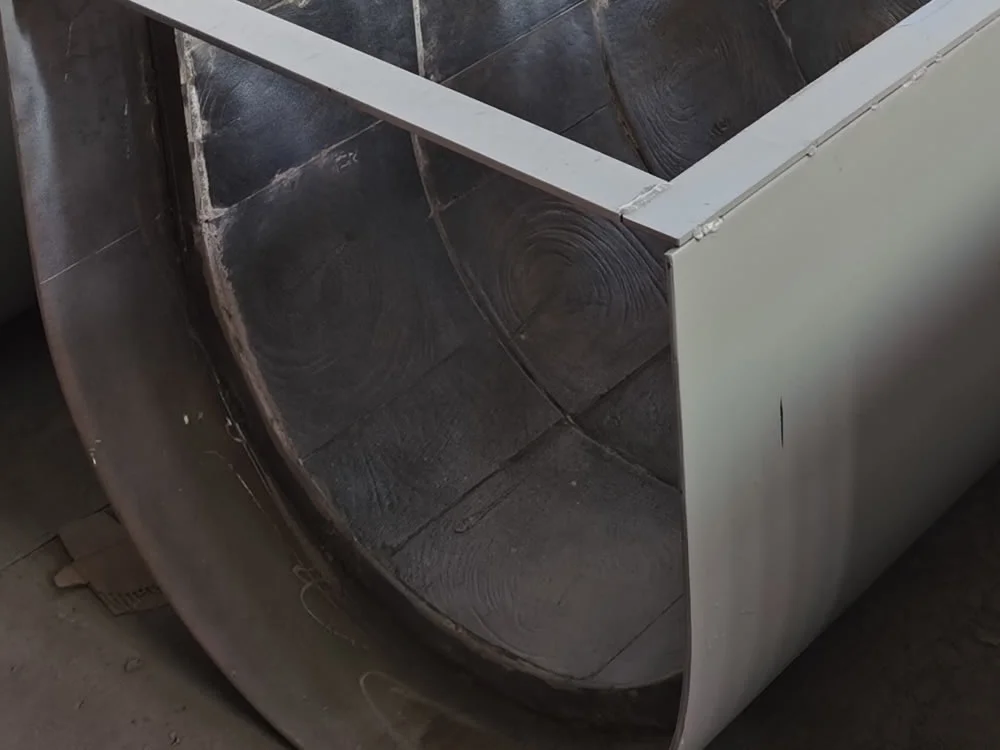 Steel-Lined Basalt Chute