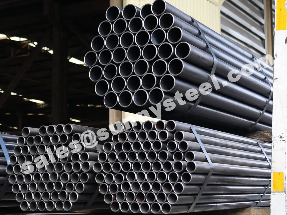 Tubo Preto DIN 2458 em Aço Carbono para Caldeiras e Estruturas