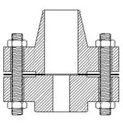 Weld neck flange and reducing slip-on flange